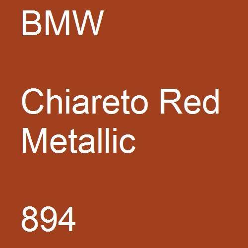 BMW, Chiareto Red Metallic, 894.